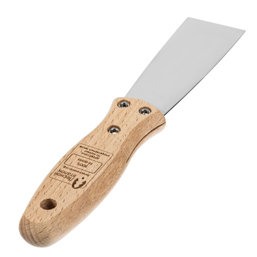 Шпательная лопатка из нержавеющей стали, 40 мм, буковая рукоятка, EFP Matrix купить в Москве с доставкой по всей России | ProtosMarket.ru