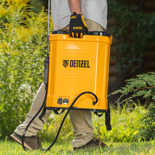 Опрыскиватель ранцевый аккумуляторный D-16LA, 16 л, 12 В, 8 Ач Denzel по ценам производителя в Санкт-Петербурге с доставкой по всей России