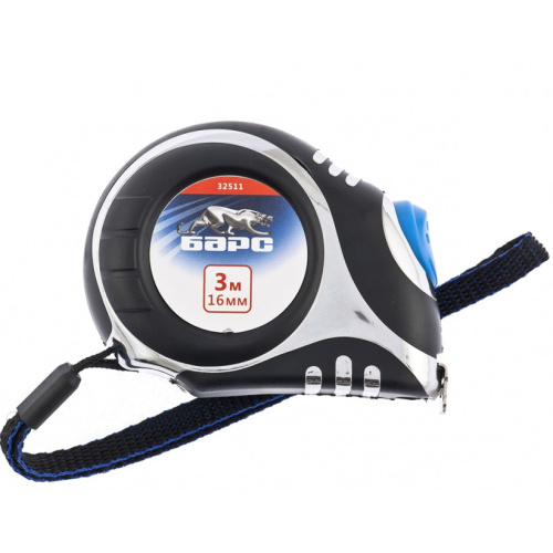 Рулетка Платинум,3 м х 16 мм,утолщенное полотно,автоматическая фиксация Барс по ценам производителя в Санкт-Петербурге с доставкой по всей России