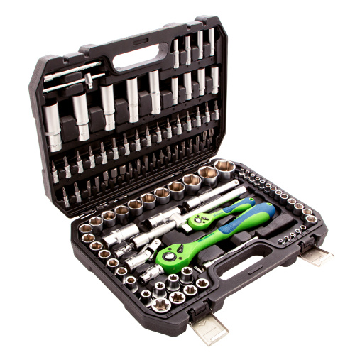 Набор инструментов 108 предметов, CrV, 1/2", 1/4" Сибртех купить в Москве с доставкой по всей России | ProtosMarket.ru