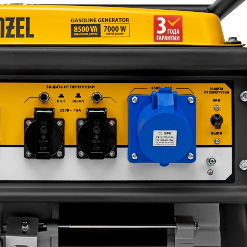 Генератор бензиновый GE 8900, 8.5 кВт, 220 В/50 Гц, 25 л, ручной старт Denzel по ценам производителя в Санкт-Петербурге с доставкой по всей России