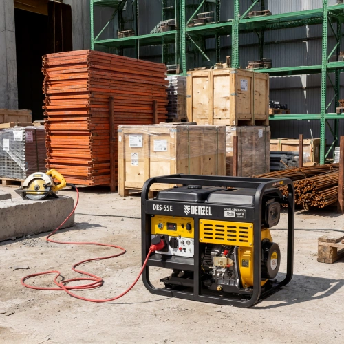 Генератор дизельный DES-55E, 5,5 кВт, 230 В, 11 л, электростартер Denzel по ценам производителя в Санкт-Петербурге с доставкой по всей России