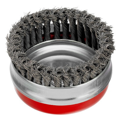 Щетка для УШМ Heavy Duty, 125 мм, М14, "чашка", крученая проволока 0.5 мм Matrix по ценам производителя в Санкт-Петербурге с доставкой по всей России