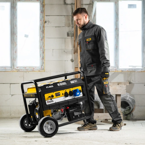 Генератор бензиновый PS 80 EA, 8.0 кВт, 230 В, 25 л, коннектор автоматики, электростартер Denzel по ценам производителя в Санкт-Петербурге с доставкой по всей России