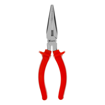 Длинногубцы прямые Econom, 180 мм, шлифованные, пластмассовые рукоятки Matrix купить в Москве с доставкой по всей России | ProtosMarket.ru