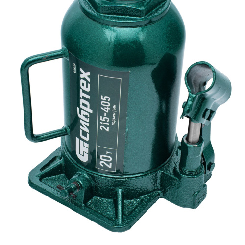 Домкрат гидравлический бутылочный, 20 т, 215-405 мм Сибртех по ценам производителя в Санкт-Петербурге с доставкой по всей России