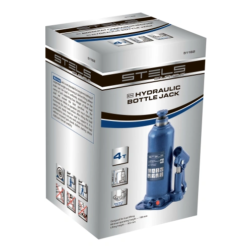 Домкрат гидравлический бутылочный, 4 т, h подъема 188-363 мм Stels по ценам производителя в Санкт-Петербурге с доставкой по всей России