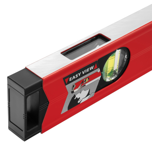 Уровень алюминиевый магнитный, 1200 мм, фрезерованный, 3 глазка (1 зеркальный) усиленный Matrix по ценам производителя в Санкт-Петербурге с доставкой по всей России