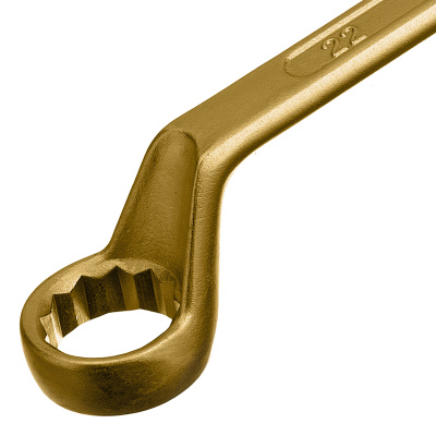 Ключ накидной, 19 х 22 мм, желтый цинк Сибртех купить в Москве с доставкой по всей России | ProtosMarket.ru