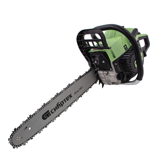 Пила цепная бензиновая БП-5245, 52 см3, шина 45 см, шаг 0.325, паз 1,5 мм, 72 звена Сибртех купить в Москве с доставкой по всей России | ProtosMarket.ru