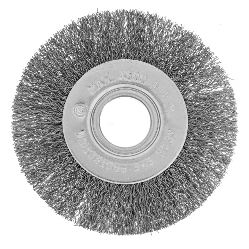 Щетка для УШМ, 100 мм, посадка 22.2 мм, плоская, витая проволока 0.3 мм Сибртех по ценам производителя в Санкт-Петербурге с доставкой по всей России