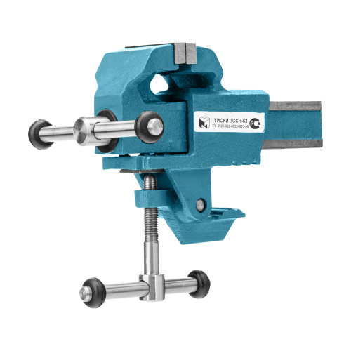 Тиски слесарные, 63 мм, крепление для стола, винтовой зажим (Глазов) купить в Москве с доставкой по всей России | ProtosMarket.ru