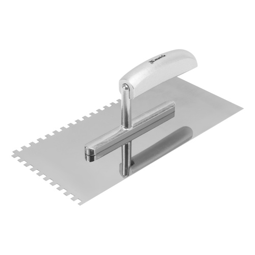 Гладилка из нержавеющей стали, 280 х 130 мм, деревянная ручка, зуб 6 х 6 мм Matrix купить в Москве с доставкой по всей России | ProtosMarket.ru
