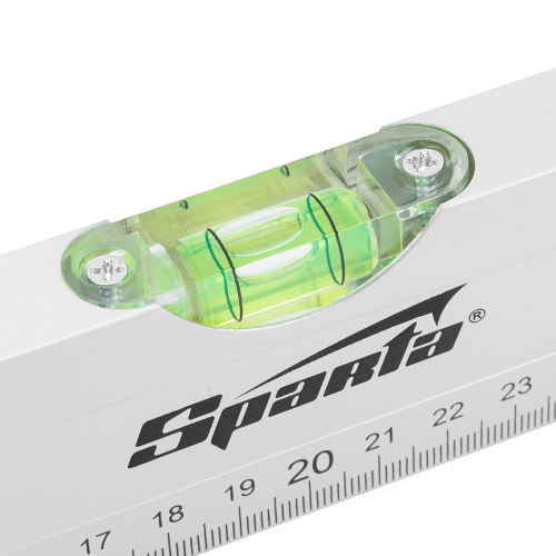 Уровень алюминиевый, 400 мм, 3 глазка, линейка Sparta по ценам производителя в Санкт-Петербурге с доставкой по всей России