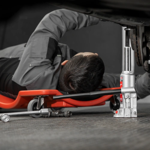 Домкрат гидравлический бутылочный, 4 т, высота подъема 194-372 мм, в пластиковый кейсе Matrix по ценам производителя в Санкт-Петербурге с доставкой по всей России