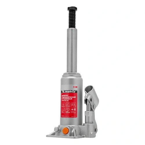 Домкрат гидравлический бутылочный, 3 т, h подъема 178-343 мм, в пластиковом кейсе Matrix по ценам производителя в Санкт-Петербурге с доставкой по всей России