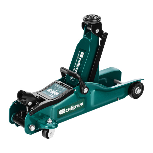 Домкрат гидравлический подкатной, 2 т, 85-330 мм, низкий подхват, в пласт. кейсе Сибртех по ценам производителя в Санкт-Петербурге с доставкой по всей России