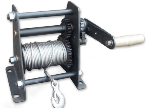 Лебедка ручная барабанная с тросом  250кг  25м TOR ЛР по ценам производителя в Санкт-Петербурге с доставкой по всей России
