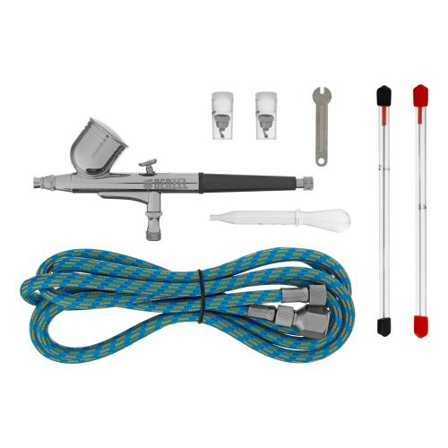 Аэрограф с верхним бачком AB1, 0.2/0.3/0.5 мм, 7 мл, 9 л/мин Denzel по ценам производителя в Санкт-Петербурге с доставкой по всей России