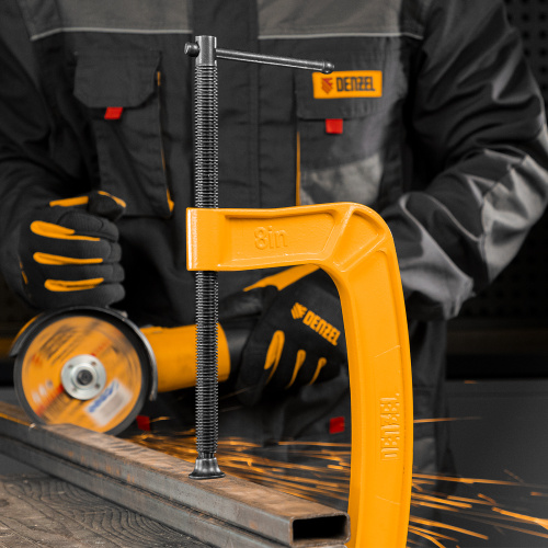 Струбцина G-образная, усиленная, 200 мм Denzel купить в Москве с доставкой по всей России | ProtosMarket.ru