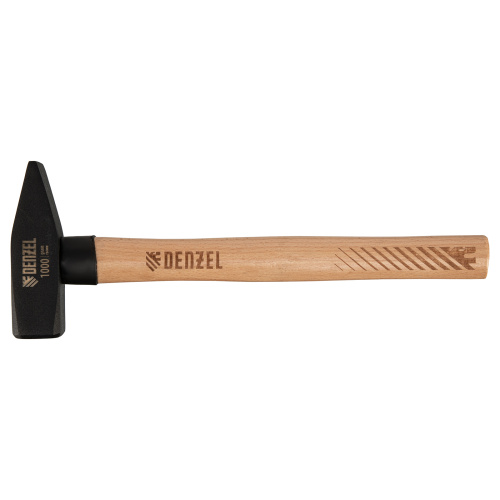 Молоток слесарный, 1000 г, кованый квадратный боек, буковая рукоятка Denzel по ценам производителя в Санкт-Петербурге с доставкой по всей России