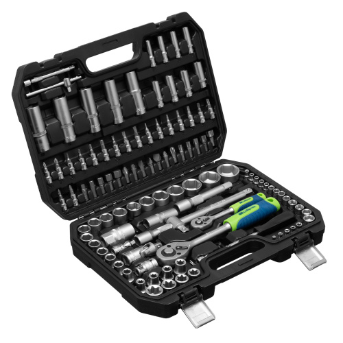 Набор инструментов, 1/2", 1/4", 108 предметов// Сибртех купить в Москве с доставкой по всей России | ProtosMarket.ru