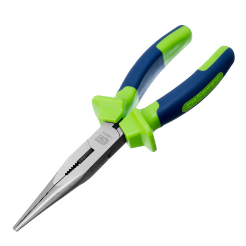 Длинногубцы прямые, 200 мм, двухкомпонентные рукоятки Сибртех купить в Москве с доставкой по всей России | ProtosMarket.ru