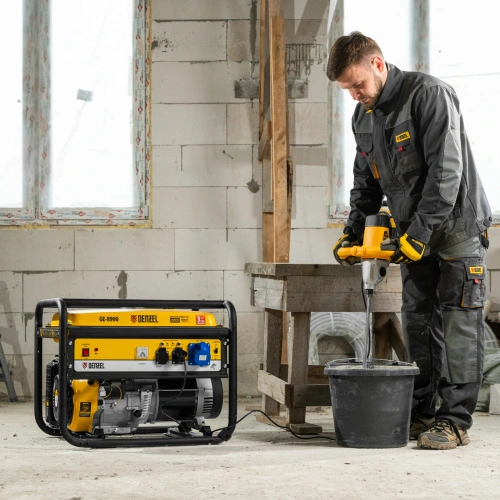 Генератор бензиновый GE 8900, 8.5 кВт, 220 В/50 Гц, 25 л, ручной старт Denzel по ценам производителя в Санкт-Петербурге с доставкой по всей России