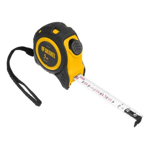 Рулетка 5м х 25мм, обрезиненный корпус, автоматическая фиксация Denzel купить в Москве с доставкой по всей России | ProtosMarket.ru