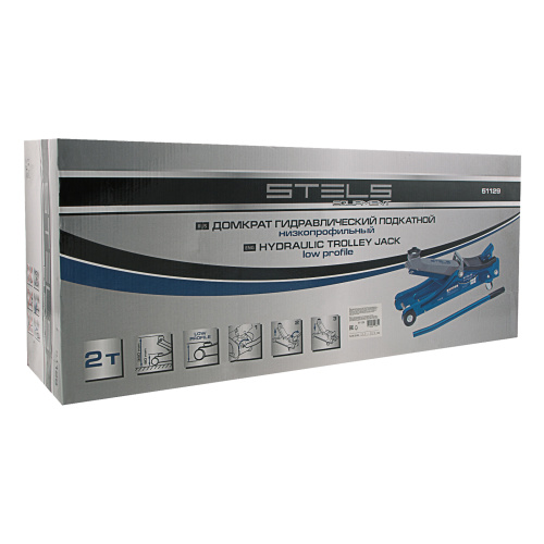 Домкрат гидравлический подкатной, 2 т, Low Profile, 80-380 мм Stels по ценам производителя в Санкт-Петербурге с доставкой по всей России