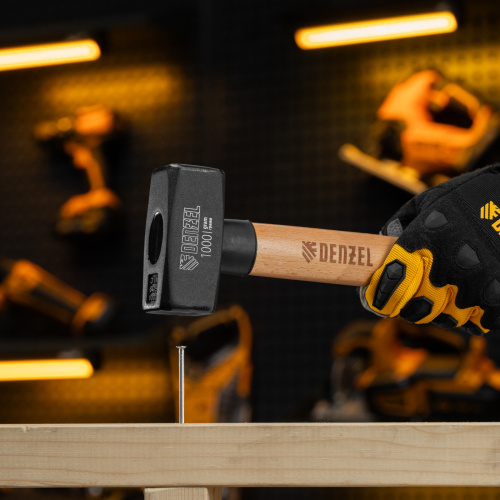 Кувалда, 1000 г, кованая головка, буковая рукоятка Denzel купить в Москве с доставкой по всей России | ProtosMarket.ru