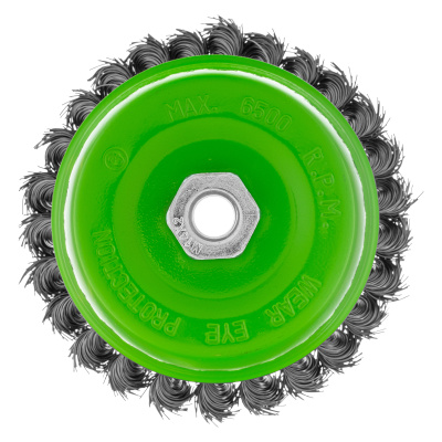 Щетка для УШМ, 125 мм, М14, "чашка", крученая металлическая проволока Сибртех по ценам производителя в Санкт-Петербурге с доставкой по всей России