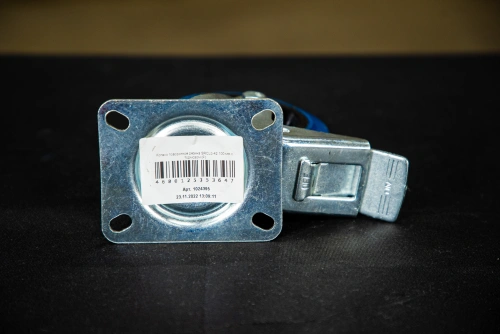 Колесо поворотное резина SRCLb 42 100 мм с тормозом (F) по ценам производителя в Санкт-Петербурге с доставкой по всей России