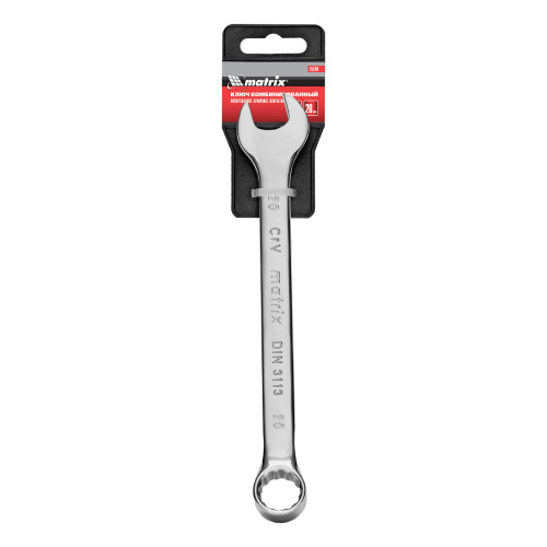 Ключ комбинированный, 20 мм, CrV, полированный хром Matrix по ценам производителя в Санкт-Петербурге с доставкой по всей России