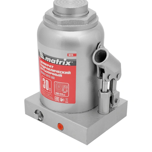 Домкрат гидравлический бутылочный, 30 т, высота подъема 260-415 мм Matrix по ценам производителя в Санкт-Петербурге с доставкой по всей России