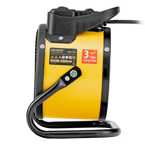 Тепловая пушка, керамический нагреватель (тепловентилятор) DHC 2-100, 230 В, 0.025/1/2 кВт Denzel по ценам производителя в Санкт-Петербурге с доставкой по всей России