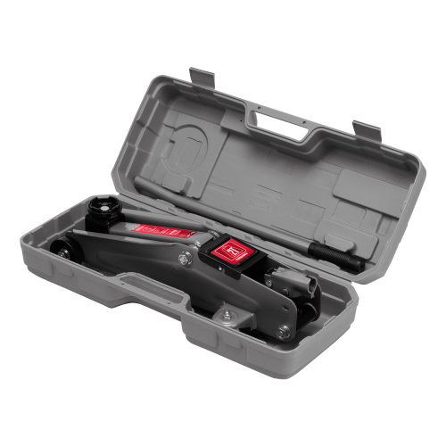 Домкрат гидравлический подкатной, 2 т, высота подъема 135-385 мм, в пластиковый кейсе Matrix по ценам производителя в Санкт-Петербурге с доставкой по всей России