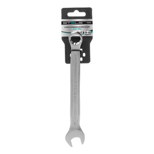 Ключ комбинированный, 15 мм, CrV, антислип Stels по ценам производителя в Санкт-Петербурге с доставкой по всей России