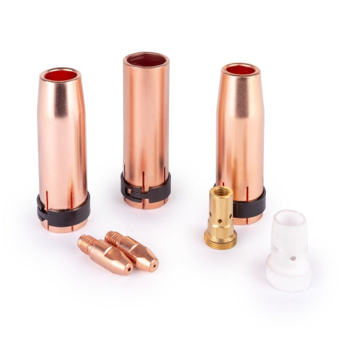 FoxWeld Набор комплектующих MIG-500 (2 наконечника, 3 сопла, 1 держ. након., 1 диффузор газ., пр-во FoxWeld/КНР) по ценам производителя в Санкт-Петербурге с доставкой по всей России