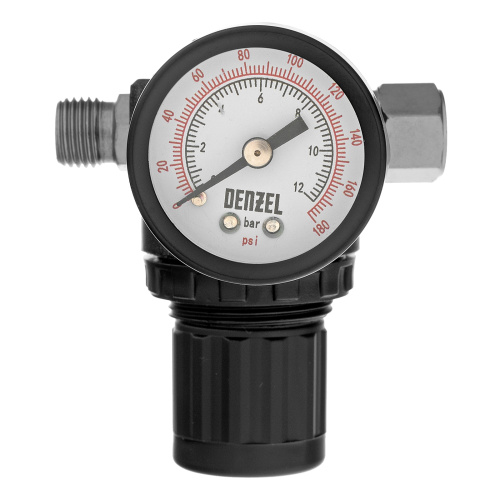 Регулятор давления с манометром R1500, 12 бар, 1/4" Denzel купить в Москве с доставкой по всей России | ProtosMarket.ru